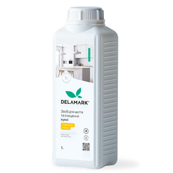 Універсальний засіб для миття кухні DeLaMark з ароматом лимона 1 л Універсальний засіб для миття кухні DeLaMark з ароматом лимона 1 л