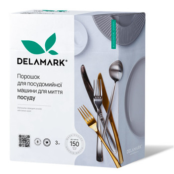 Засіб для миття посуду в посудомийній машині DeLaMark 3 кг Засіб для миття посуду в посудомийній машині DeLaMark 3 кг