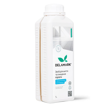 Засіб для миття підлоги DeLaMark білі квіти бавовни 1 л Засіб для миття підлоги DeLaMark білі квіти бавовни 1 л