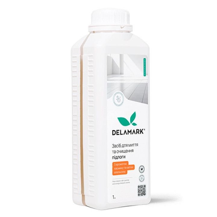 Засіб для миття підлоги DeLaMark жасмин та апельсинова квітка 1 л