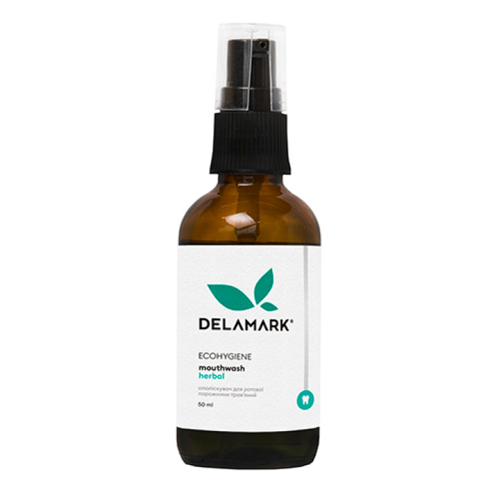 Ополіскувач для рота DeLaMark Трав'яний з профілактичною дією 50 мл