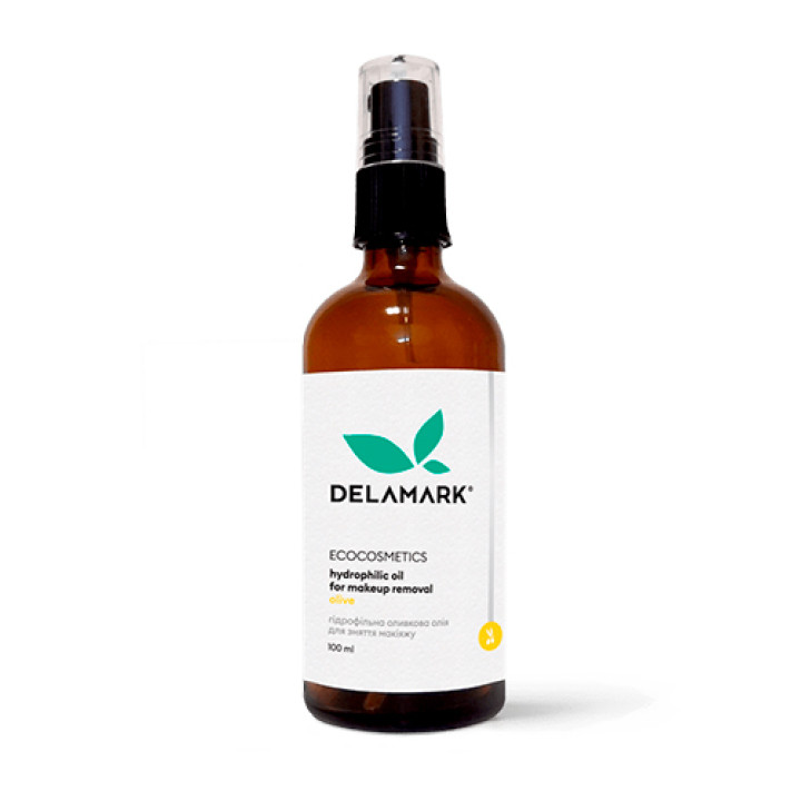 Гидрофильное масло для снятия макияжа DeLaMark с оливковым маслом 100 мл