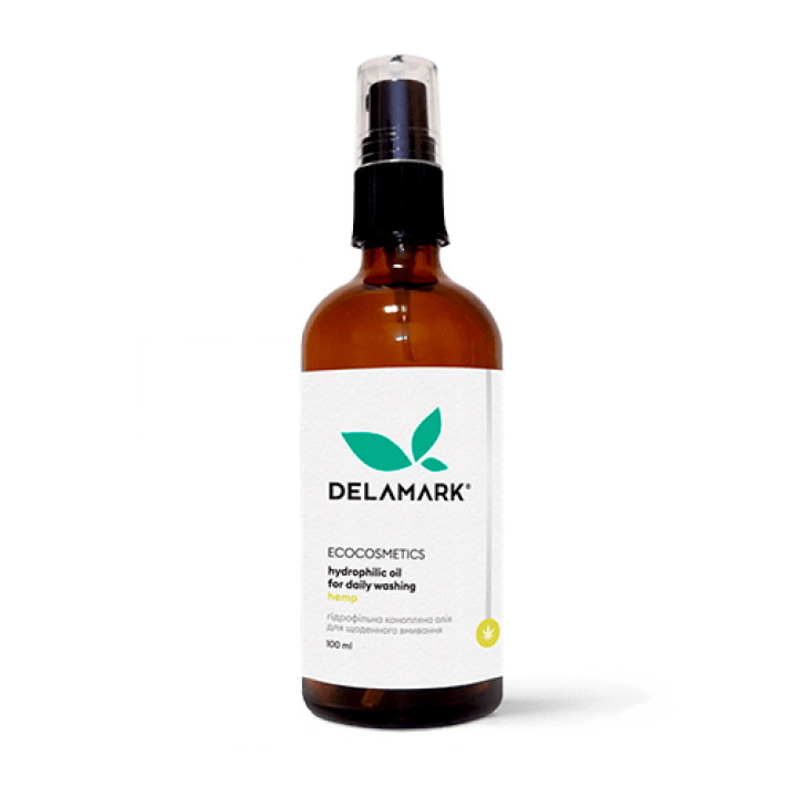 Гидрофильное масло для умывания DeLaMark из конопли 100 мл