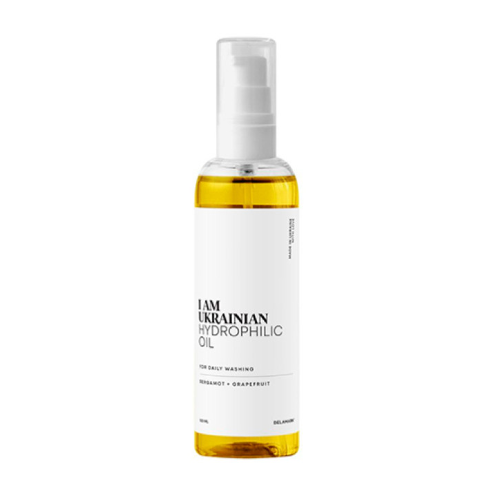 Гидрофильное оливковое масло I am Ukrainian для ежедневного умывания (бергамот + грейпфрут) 100 мл