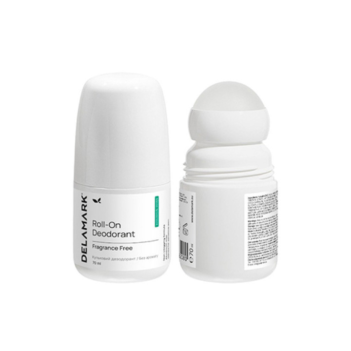 Натуральный шариковый дезодорант DeLaMark без аромата, 70 мл