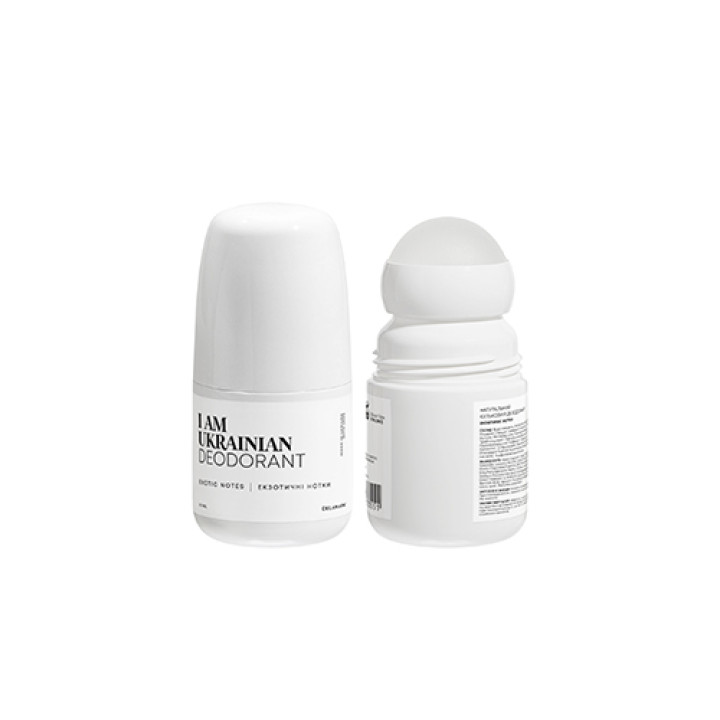 Натуральний кульковий дезодорант I am Ukrainian Екзотичні нотки, 70 мл