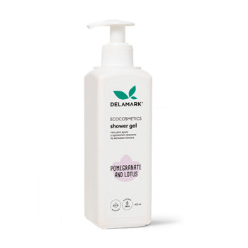 Гель для душа DeLaMark з ароматом граната і нотками лотоса 400 мл Гель для душа DeLaMark з ароматом граната і нотками лотоса 400 мл