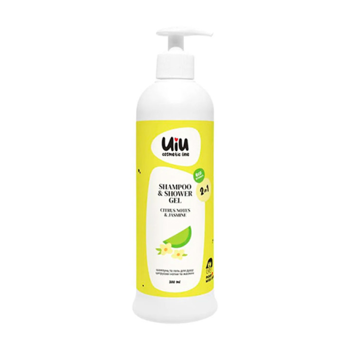 Шампунь та гель для душу UIU 2 в 1 Жасмин & Кедр 300 мл