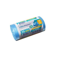 Пакети для сміття з ручками HighFoam сині 35 л / 30 шт. (4820160790575)