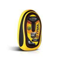 Губка з дозатором для взуття із гладкої шкіри Barton чорна