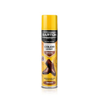 Фарба для взуття з гладкої шкіри Barton Color Expert коричнева (аерозоль) 300 мл