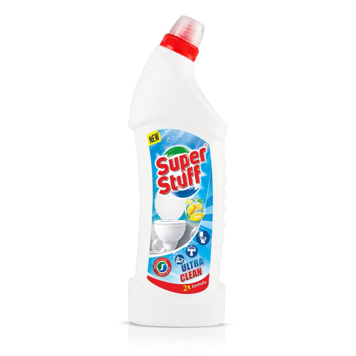 Гель для чищення унітазів SUPER STUFF Лимон 1000мл