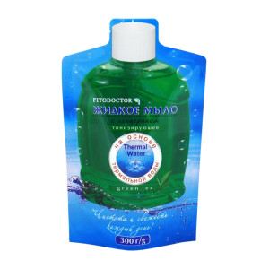 Рідке мило з гліцерином «Зелений чай» тонізувальне (дой-пак) 300 г (4820215052450)