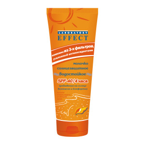 Молочко «Лаборатория-Эффект» водостойкое солнцезащитное с высокой степенью защиты 120 г (4820215053419)