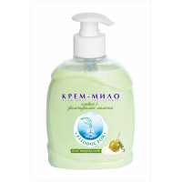 Крем-мило «Оливки і зволожувальне молочко» пом'якшувальне 300 г (4820215052337)