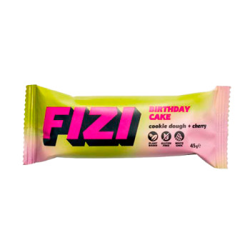 Батончик в белом шоколаде Fizi Cherry+Cookie dough 45г