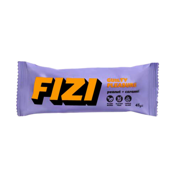 Батончик в шоколадной глазури Fizi Peanut+caramel 45г