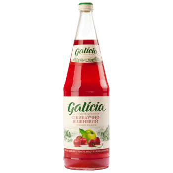 Сік Galicia яблучно-вишневий неосвітлений пастеризований 1л с/б