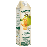 Сік Galicia з м'якоттю із суміші плодів Мультифруктовий гомогенізований стерилізований TGA 1л