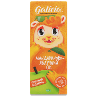 Сік Galicia мандариново-яблучний неосвітлений пастеризований TGA 0,2л