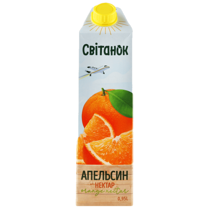 Нектар Світанок апельсиновий неосвітлений пастеризований TGA 0,95 л