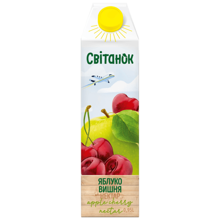 Нектар Світанок яблучний освітлений пастеризований TGA 0,95 л