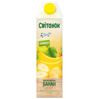 Нектар Світанок яблучно-морквяно-банановий з м’якоттю гомогенізований стерилізований TGA 0,95 л