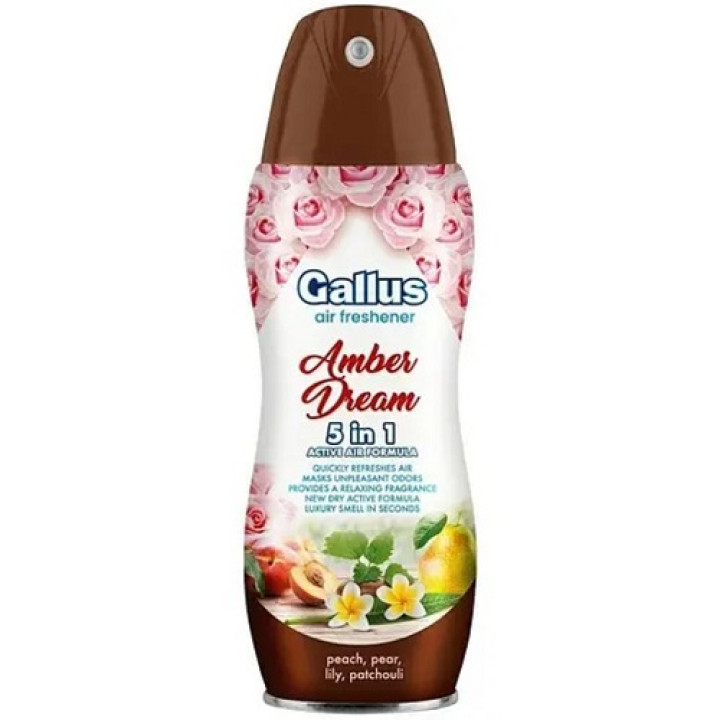 Освежитель воздуха Gallus Amber Dream 5в1, 300 мл (4251415302050)