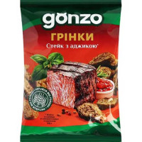 Ржаные сухарики Gonzo со вкусом стейка с аджикой 50г