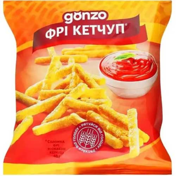 Соломка фри Gonzo со вкусом кетчупа 40г