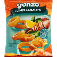 Кукурузные кольца Gonzo со вкусом кальмара 40г