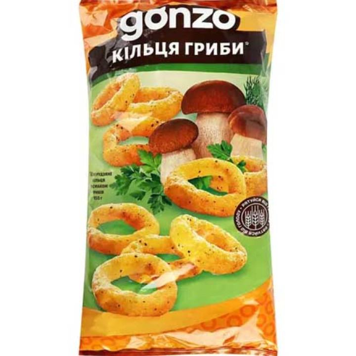 Кукурузные кольца Gonzo со вкусом грибов 150г