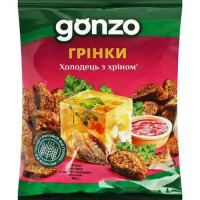 Ржаные сухарики Gonzo со вкусом холодца с хреном 90г