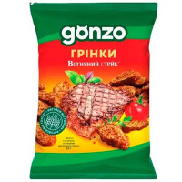 Ржаные сухарики Gonzo со вкусом огненного стейка 50 г