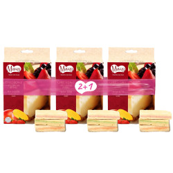 Сет ласощів 2+1 для собак від 3-х місяців Mavsy Freeze dried Cheesecake with apple, cranberries and mango чізкейк з яблуком, журавлиною та манго, 50 г