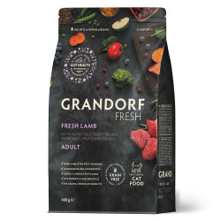 Grandorf FRESH ADULT CAT LAMB & SWEET POTATO - Беззерновий сухий корм для дорослих котів ягня з бататом 0,4 кг