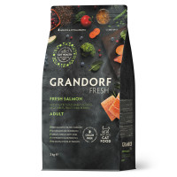 Grandorf FRESH SALMON & SWEET POTATO ADULT CAT - Беззерновой сухой корм для взрослых кошек лосось с бататом, 2 кг