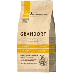 Grandorf Living Probiotics 4 Meat Sterilized - корм Грандорф 4 виду м'яса для стерилізованих кішок 8 кг