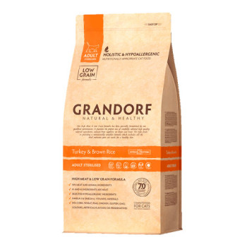 Сухой корм Grandorf Turkey Adult Sterilized с индейкой для стерилизованных кошек 400 г