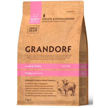 Сухой корм Grandorf Puppy Lamb and Turkey с ягненком и индейкой для щенков 1 кг