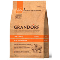 Сухой корм Grandorf Junior Lamb&Turkey с ягненком и индейкой для юниоров средних и крупных пород 1 кг