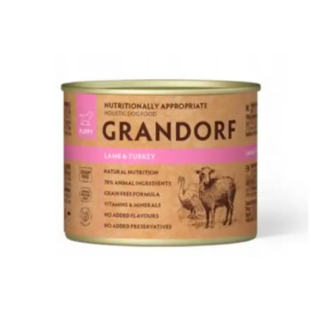 Влажный корм для щенков Grandorf Dog Lamb & Turkey Puppy с ягненком и индейкой, 200 г