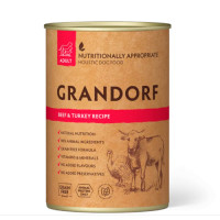 Вологий корм для собак Grandorf Dog Beef & Turkey Adult з яловичиною та індичкою, 400 г