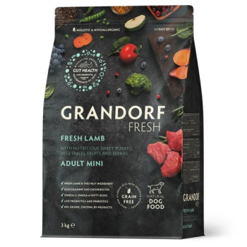 Grandorf FRESH LAMB & SWEET POTATO PUPPY - Сухой корм для щенков с ягненком и бататом, 3 кг