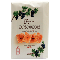 Печиво Grona Листкове Подушка чорна смородина мультипак 328г