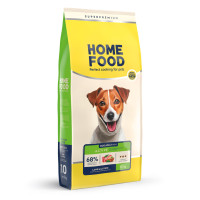 Низькозерновий сухий корм HOME FOOD для активних дорослих собак і юніорів малих порід Ягнятина та рис Low-grain For active adult and junior, 10 кг