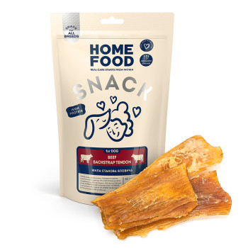 Лакомство для собак HOME FOOD Жила становая говяжья, 80 г