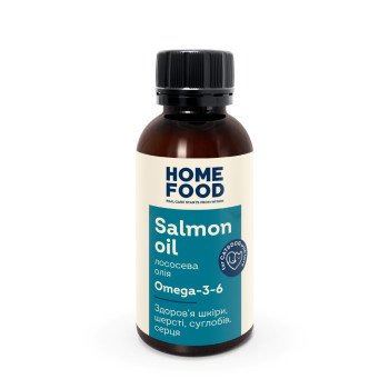 Масло лосося для здоровья кожи и блеска шерсти собак и кошек, 100 мл