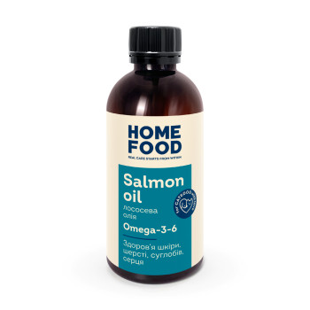 Масло лосося для здоровья кожи и блеска шерсти собак и кошек, 200 мл