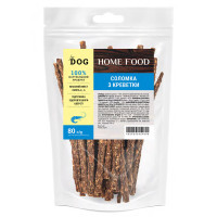 Лакомство для собак HOME FOOD Соломка из креветки, 80 г